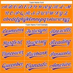 Personalized Halloween 3D Pattern Baseball Jersey Custom Name & Number - Bay Orange Purple-White Team Personalized Bay Orange
