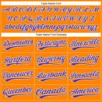 Custom Bay Orange Purple White Baseball Jersey for Men and Women Personalized Bay Orange Purple-White Baseball Jersey