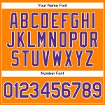 Custom Bay Orange Purple White Baseball Jersey for Men and Women Personalized Bay Orange Purple-White Baseball Jersey