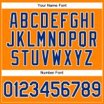 Custom Orange and White Baseball Jersey with Personalized Name and Number - Authentic Team Gear Personalized Bay Orange Royal-White