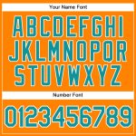 Custom Bay Orange Teal White Baseball Jersey - Personalized Sports Apparel Personalized Bay Orange Teal-White Baseball Jersey