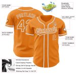 Custom Name and Number Baseball Jersey - Personalized Bay Orange White-Gray Authentic Team Jersey Personalized Bay Orange