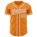 Personalized Orange White Gray Baseball Jersey for Men and Women - Custom Team Apparel Personalized Bay Orange White-Gray