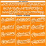 Personalized Orange White Gray Baseball Jersey for Men and Women - Custom Team Apparel Personalized Bay Orange White-Gray
