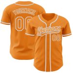 Personalized Orange White Gray Baseball Jersey for Men and Women - Custom Team Apparel Personalized Bay Orange White-Gray