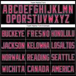 Personalized Black Aqua Neon Pink Mesh Baseball Jersey for Throwback Style Personalized Black Aqua-Neon Pink Mesh Throwback