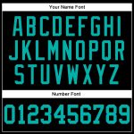 Custom Black Aqua Basketball Jersey - Personalized Throwback Sports Apparel Personalized Black Aqua Throwback Basketball
