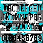 Personalized Black Basketball Jersey Aqua-White Round Neck Sublimation Suit Personalized Black Aqua-White Round Neck Sublimation