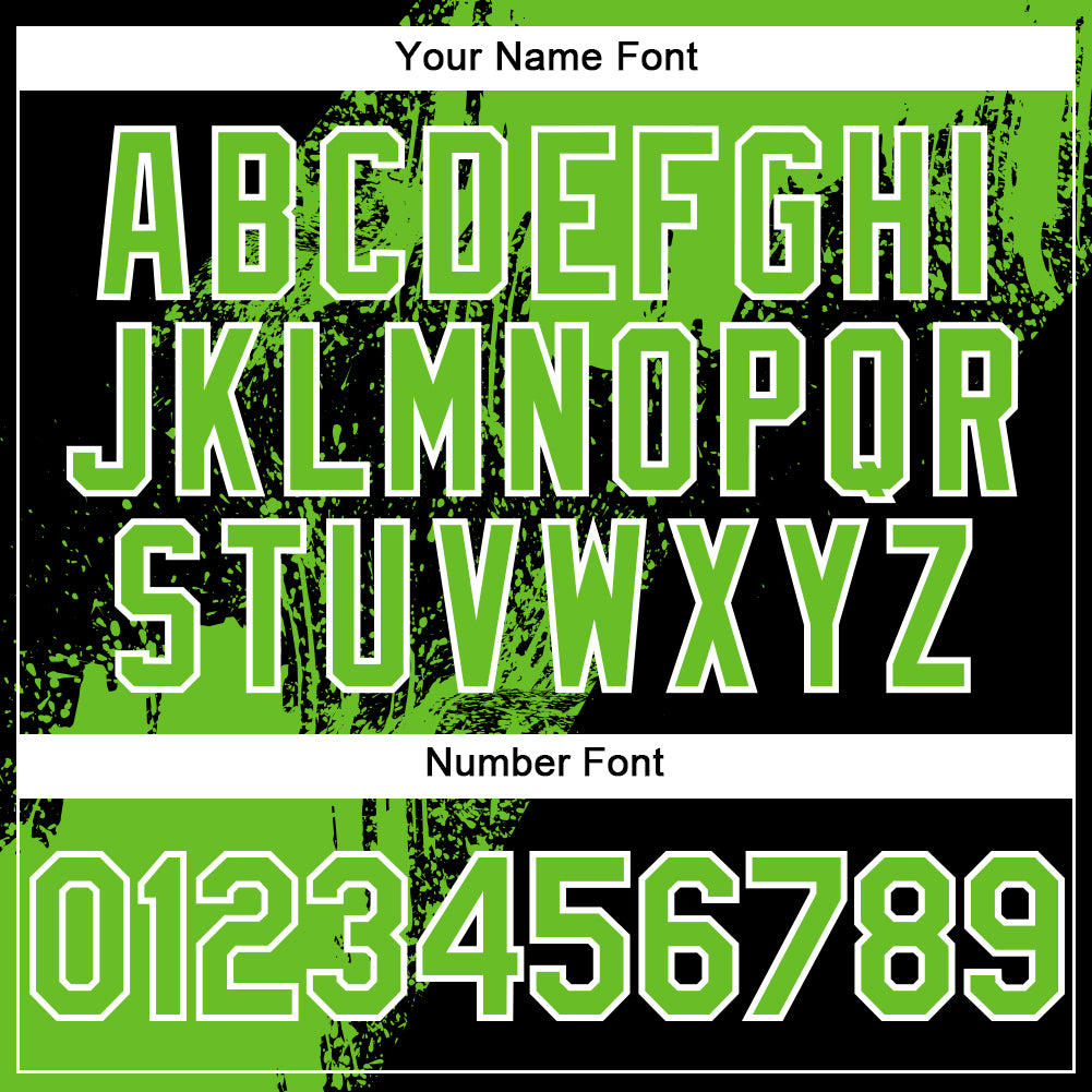 Personalized Unisex Softball Jersey in Black Aurora Green-White 3D Abstract Brush Stroke Design, Two-Button Style Personalized - Image 5
