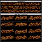 Personalized Black Bay Orange 3D Abstract Splatter Grunge Art for Baseball Jersey Personalized Black Bay Orange 3D Abstract