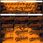Personalized Black Bay Orange 3D Abstract Splatter Unisex Softball Jersey - Grunge Art Two-Button Design Personalized Black
