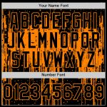 Personalized Black Bay Orange 3D Dripping Splatter Art Jersey for Baseball Fans Personalized Black Bay Orange 3D Dripping