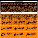 Personalized Black Bay 3D Gradient Orange Performance T-Shirt in Square Shapes Personalized Black Bay Orange 3D Gradient