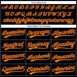 Custom Name Number Halloween Baseball Jersey - Personalized Black Bay 3D Pattern Orange Brown Personalized Black Bay Orange-Brown