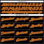 Custom Name and Number Performance T-Shirt - Personalized Black Bay Orange Activewear Personalized Black Bay Orange Performance