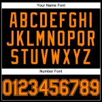 Custom Name and Number Performance T-Shirt - Personalized Black Bay Orange Activewear Personalized Black Bay Orange Performance