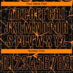 Custom Name and Number Soccer Jersey - Personalized Black Bay Orange Sublimation Uniform Personalized Black Bay Orange Sublimation