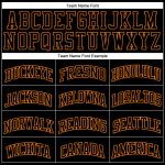 Personalized Throwback Basketball Jersey - Black and Orange Bay Style Personalized Black Bay Orange Throwback Basketball