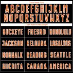 Custom African Pattern Soccer Jersey with Name and Number - Personalized Black Bay Orange-White Uniform Personalized Black