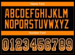 Custom Name Number Personalized Football Jersey Black Bay Orange-White Mesh Drift Fashion Personalized Black Bay Orange-White