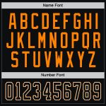 Custom Name Number Orange Black-Bay Hockey Jersey - Personalized Team Jersey Personalized Black Black-Bay Orange Hockey Jersey