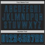 Personalized Black and Blue Throwback Basketball Jersey for Men Personalized Black Black-Blue Throwback Basketball Jersey