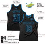 Personalized Black and Blue Throwback Basketball Jersey for Men Personalized Black Black-Blue Throwback Basketball Jersey
