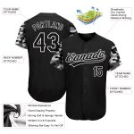 Custom Name & Number Personalized Black Camo 3D Pattern Authentic Baseball Jersey Personalized Black Black-Camo 3D Pattern