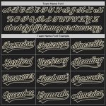 Personalized Authentic Baseball Jersey - Black Cream Design, Customizable Team Wear Personalized Black Black-Cream Authentic