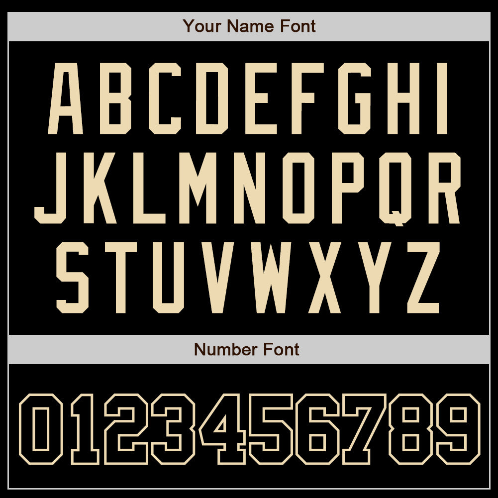 Personalized Black Black-Cream Authentic Baseball Jersey Team Custom Name and Number Custom Name and Number Personalized Authentic Baseball Jersey - Black Black-Cream Team Jersey Personalized Black Black-Cream - Image 5