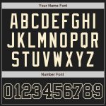 Personalized Black Cream Baseball Jersey - Customizable Sports Apparel for Men Personalized Black Black-Cream Baseball Jersey