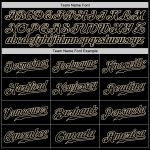 Personalized Black Cream Baseball Jersey for Men and Women, Custom Team Apparel Personalized Black Black-Cream Baseball Jersey