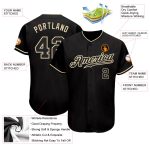 Personalized Black Cream Baseball Jersey for Men and Women, Custom Team Apparel Personalized Black Black-Cream Baseball Jersey