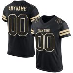 Personalized Black Cream Mesh Football Jersey for Custom Sports Apparel Personalized Black Black-Cream Mesh Football Jersey