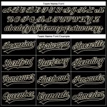 Custom Team Name Number Black-Cream Vapor Golf Polo Shirt - Personalized Performance Shirt Personalized Black Black-Cream