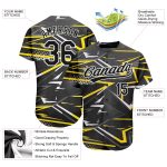Personalized Black Gold 3D Pattern Authentic Baseball Jersey for Men and Women Personalized Black Black-Gold 3D Pattern Design