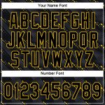 Custom Name Number Personalized Black Gold 3D Pattern Baseball Jersey - Authentic Team Design Personalized Black Black-Gold