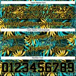 Custom Name and Number Basketball Shorts with Tropical Palm Leaves 3D Pattern - Personalized Black and Gold Design Personalized