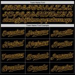 Personalized Black-Gold Authentic Baseball Jersey with Custom Name and Number - Team Apparel Personalized Black Black-Gold