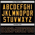 Custom Black and Gold Softball Jersey with Personalized Name and Number, Authentic Team Apparel Personalized Black Black-Gold