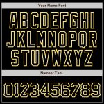 Personalized Black and Gold Baseball Jersey for Men and Women, Custom Name 3 Personalized Black Black-Gold Baseball Jersey