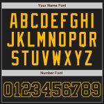 Personalized Black and Gold Baseball Jersey - Custom Team Apparel for Adults Personalized Black Black-Gold Baseball Jersey