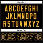 Personalized Custom Name & Number Black-Gold Mesh Football Jersey - Authentic Team Gear Personalized Black Black-Gold Mesh