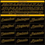 Personalized Authentic Black Gold Purple Throwback Basketball Jersey Custom Name Number Personalized Black Black Gold-Purple