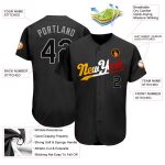 Personalized Black Gold Split Fashion Baseball Jersey for Men and Women Personalized Black Black-Gold Split Fashion Baseball