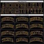 Personalized Black and Gold Basketball Jersey - Throwback Style, Size 2 Personalized Black Black-Gold Throwback Basketball