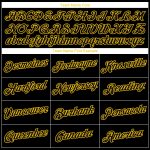 Custom Black and Gold Throwback Basketball Jersey - Personalized Athletic Wear Personalized Black Black-Gold Throwback Basketball