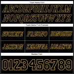 Personalized Black Gold Throwback Basketball Shorts for Men - Custom Athletic Gear Personalized Black Black-Gold Throwback