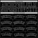 Custom Name Number Black Gray 3D Monster Baseball Jersey - Personalized Authentic Team Jersey Personalized Black Black-Gray