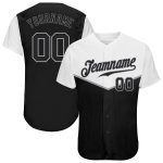 Personalized Multicolor 3D Black-Gray Baseball Jersey for Men and Women Personalized Black Black-Gray 3D Multicolor Baseball